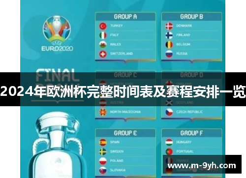 2024年欧洲杯完整时间表及赛程安排一览