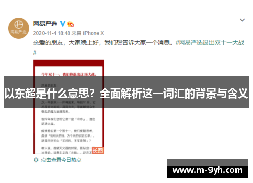 以东超是什么意思？全面解析这一词汇的背景与含义